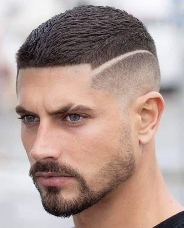 corte masculino degrade com risco