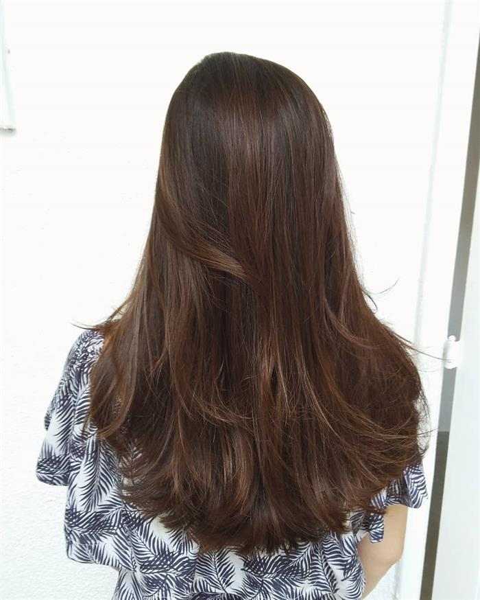cabelo longo arredondado