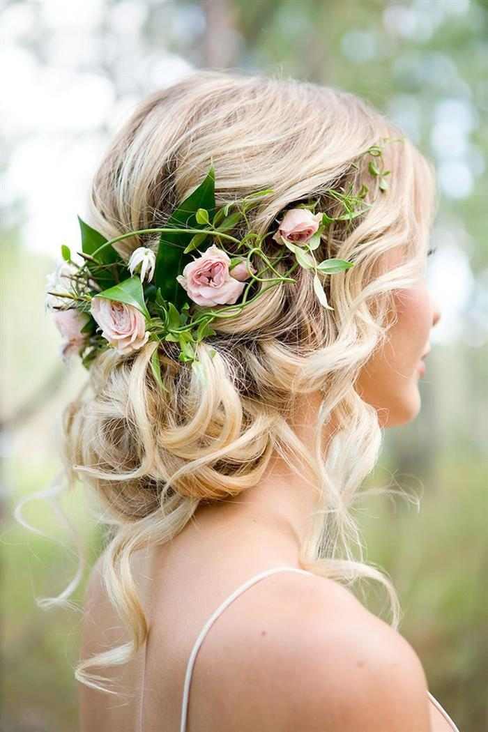 penteados de noiva simples e bonito