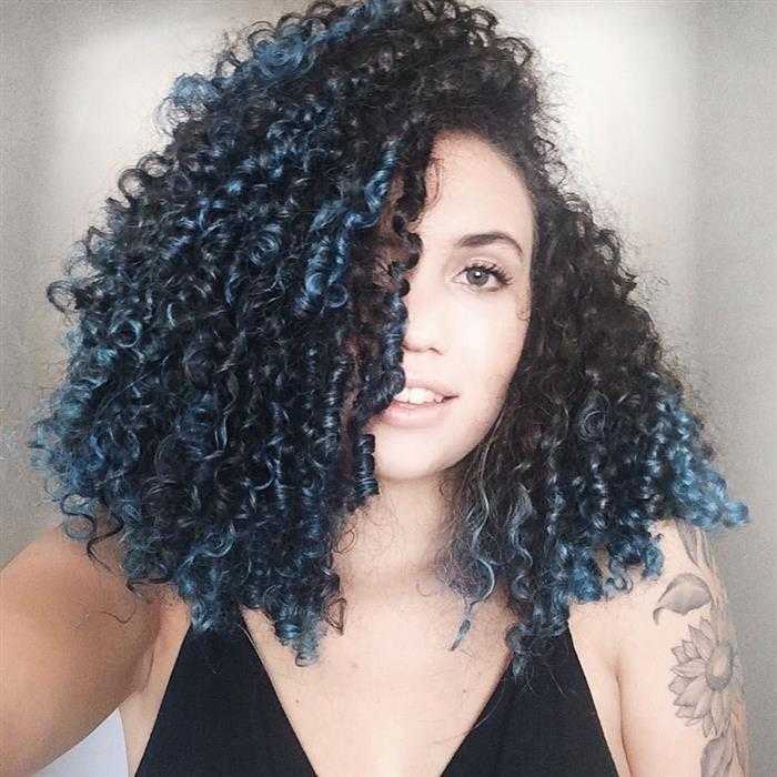 cabelo azul degrade