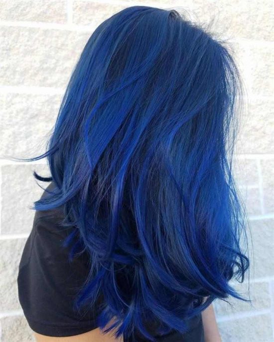 Cabelo Azul 2020: tons, como pintar, fotos - Cortes de Cabelo 2020