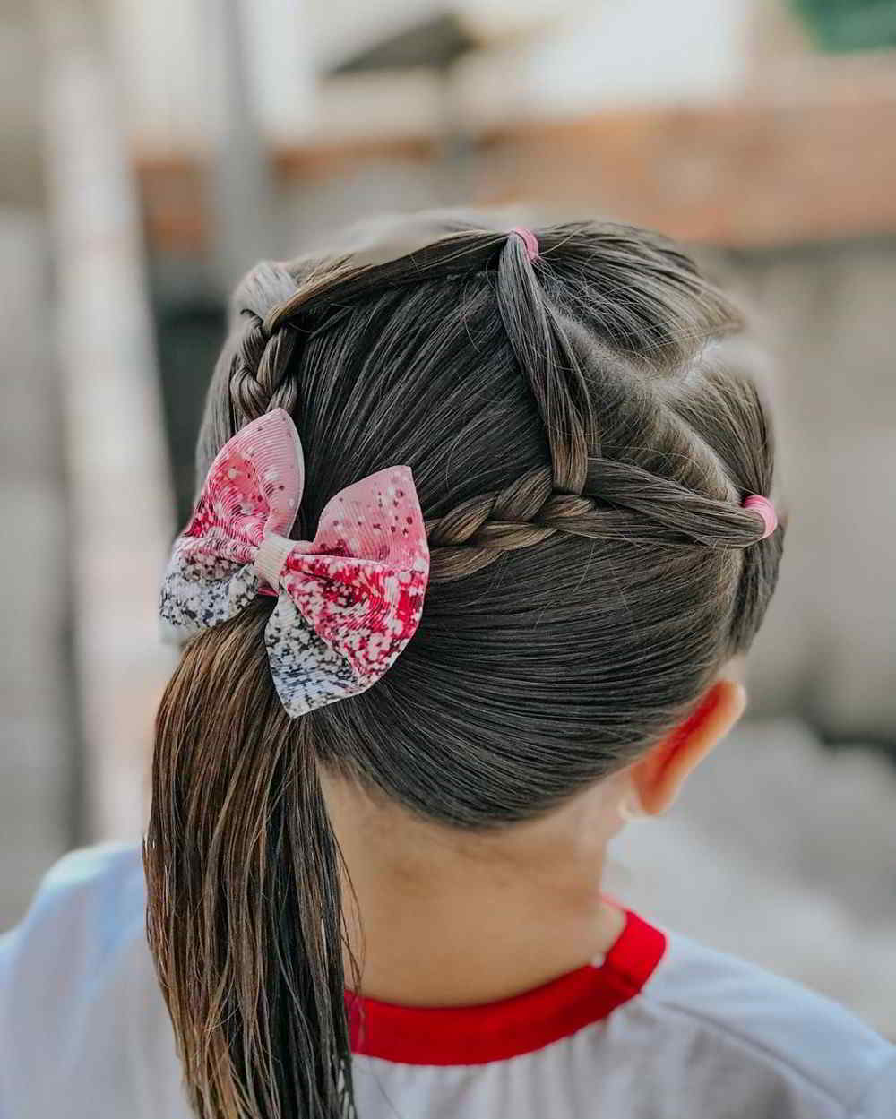 Penteado Infantil com duas xuxinhas, tranças e amaração em liguinhas -  Superfofo e fácil de fazer 