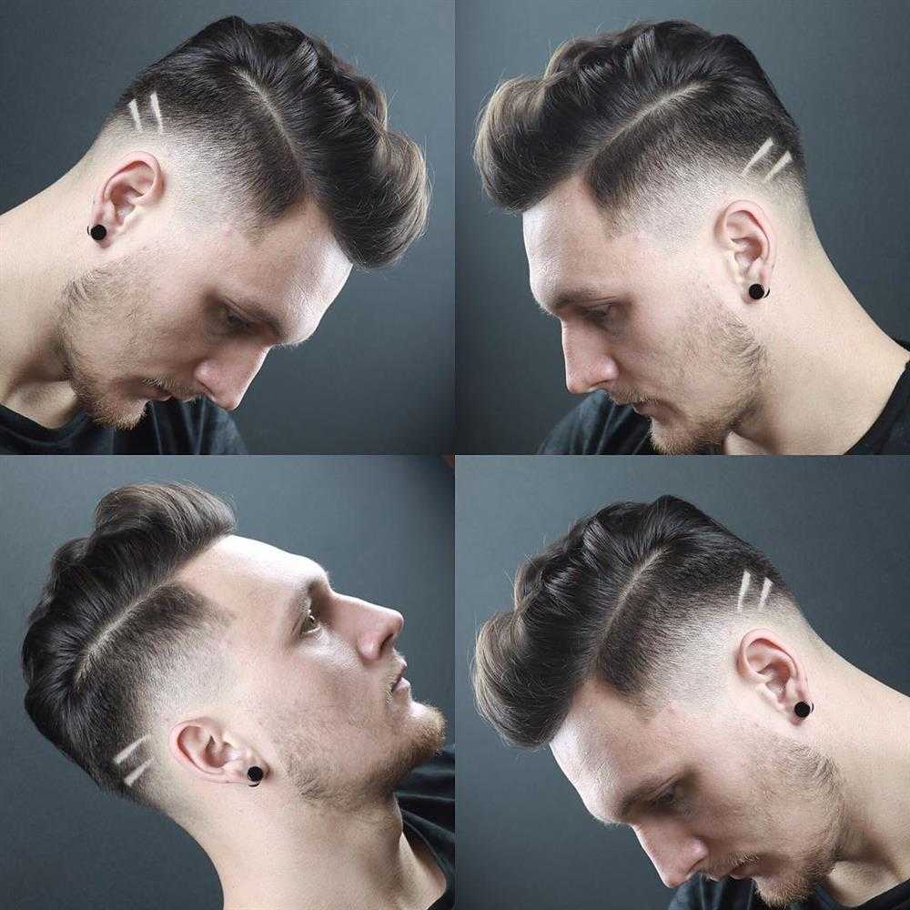 listras de cabelo masculino pequena