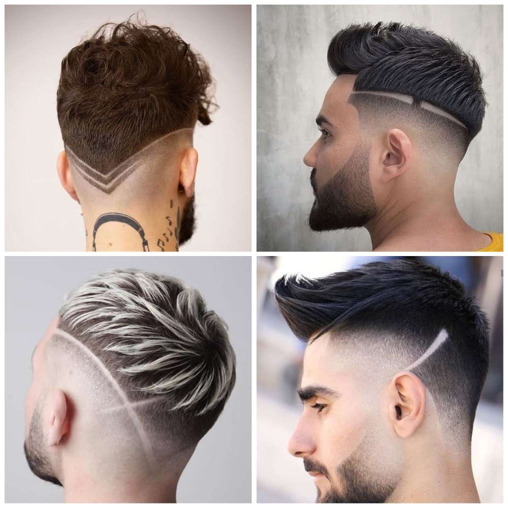 fotos de listras no cabelo masculino