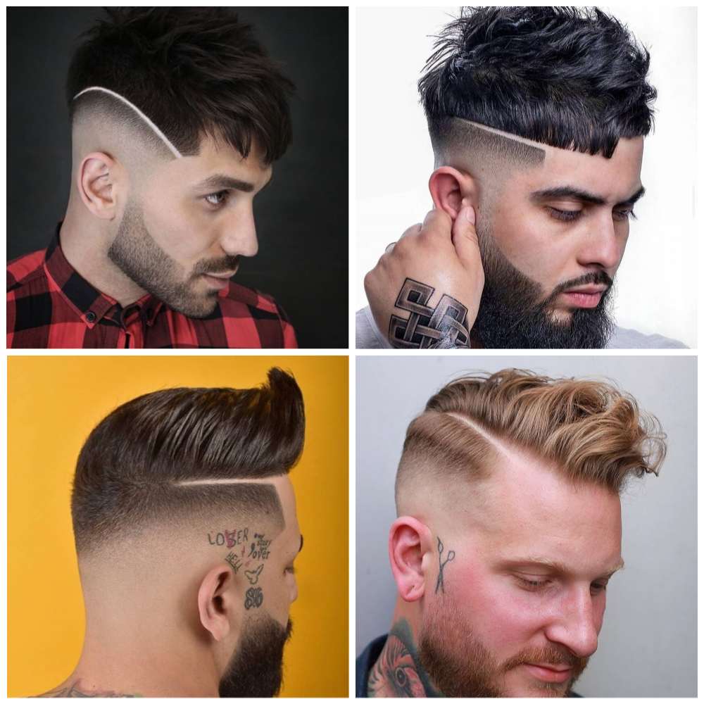 corte de cabelo masculino com listra