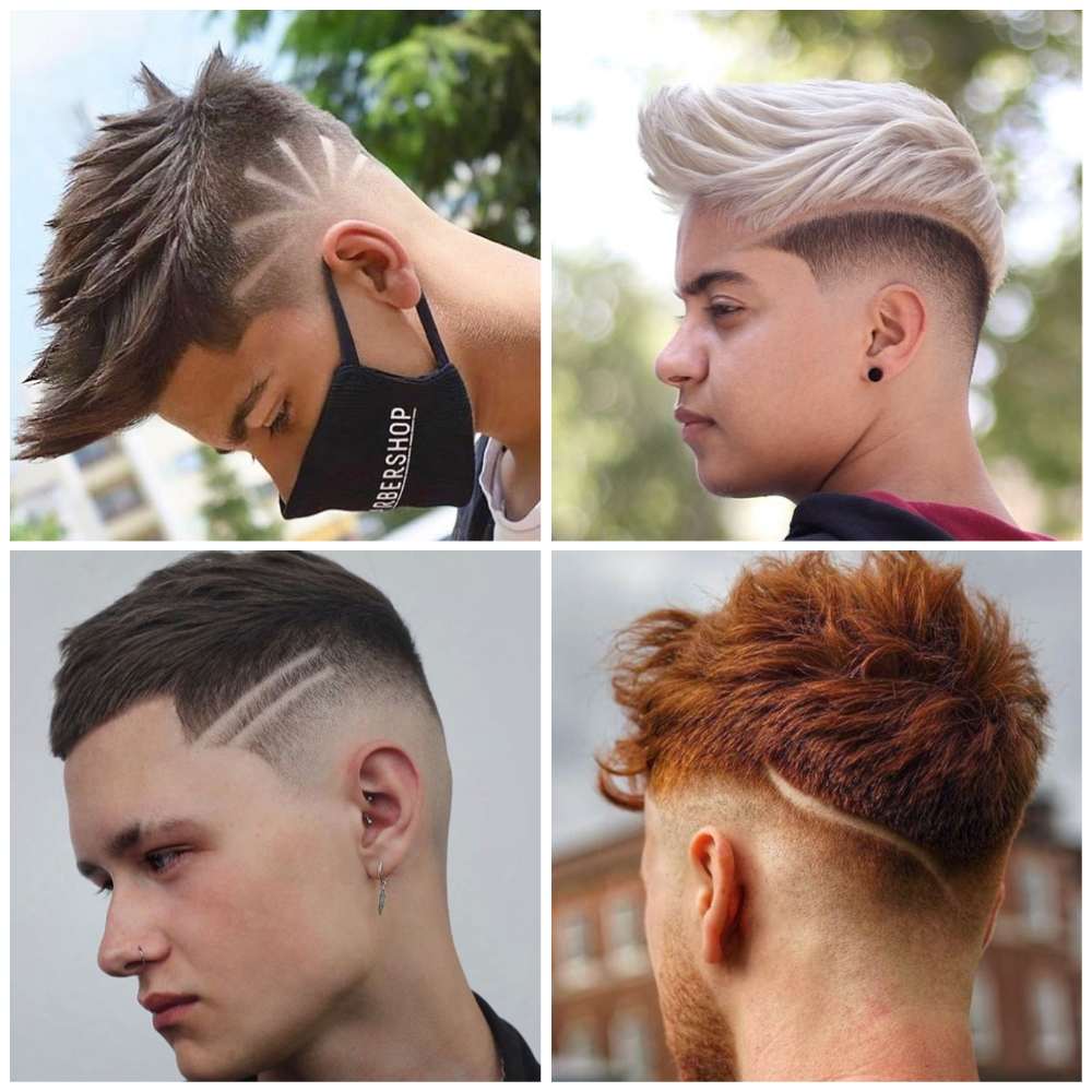 listras de cabelo masculino pequena