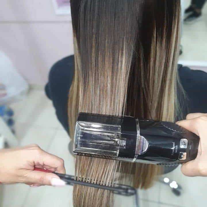 Corte bordado em cabelo