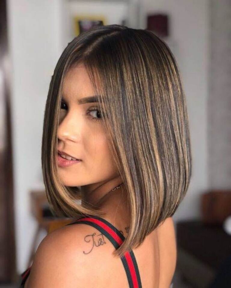 Morena iluminada cabelo curto liso: fotos, cuidados, dicas - Cortes de ...