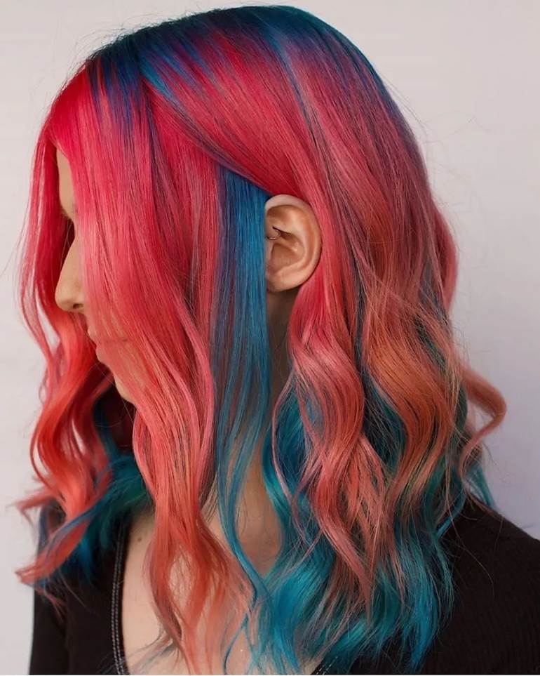 cabelo colorido 
